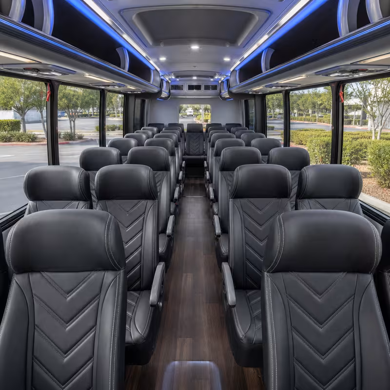 15-35 Passenger Minibus Interior