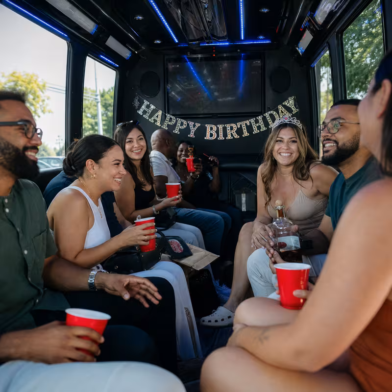 Washington Birthday Transportation fleet vehicle