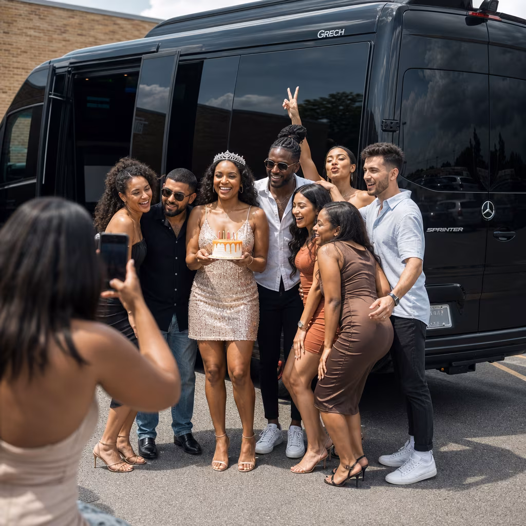 Birthday party bus