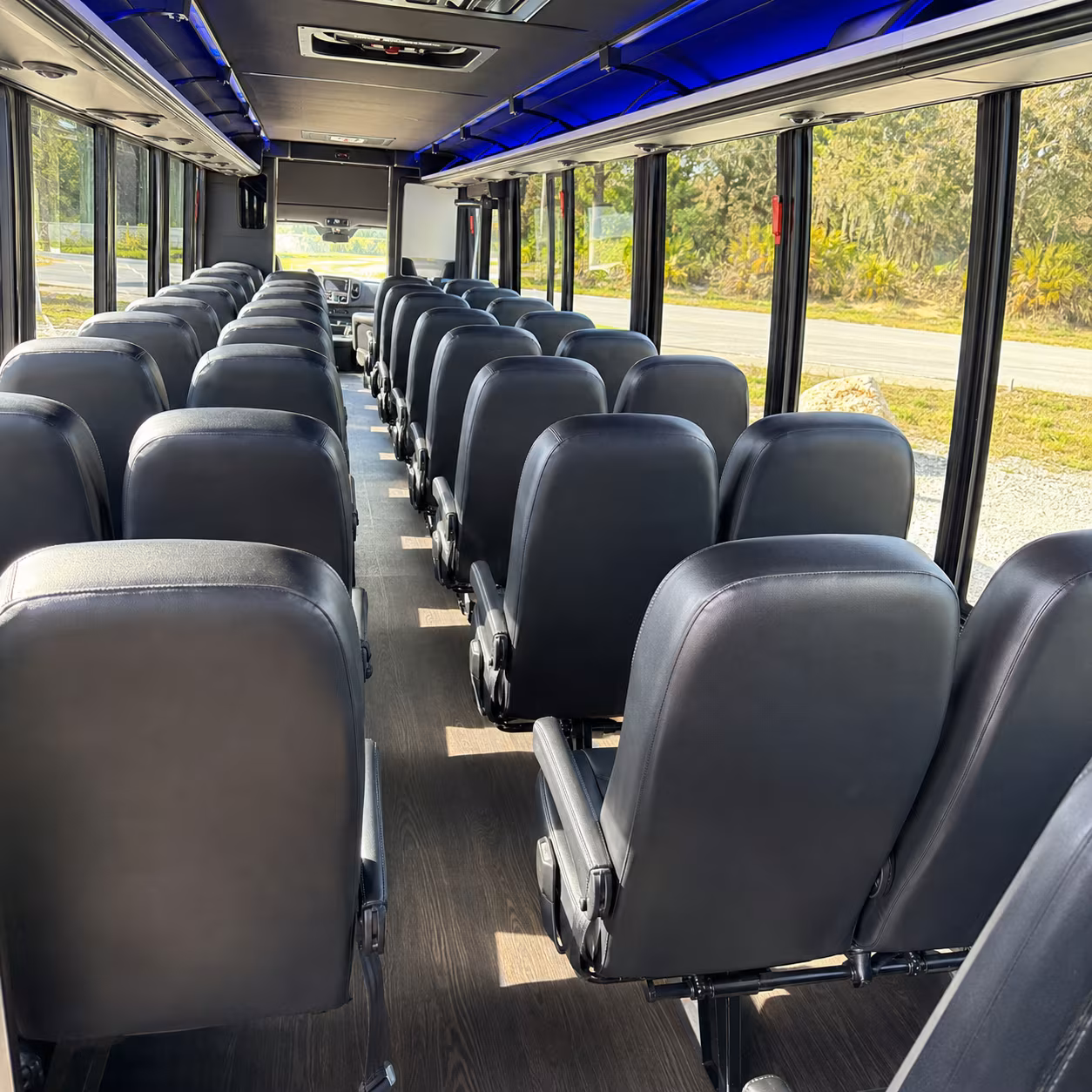 Washington Airport Shuttle & Transportation onboard seating