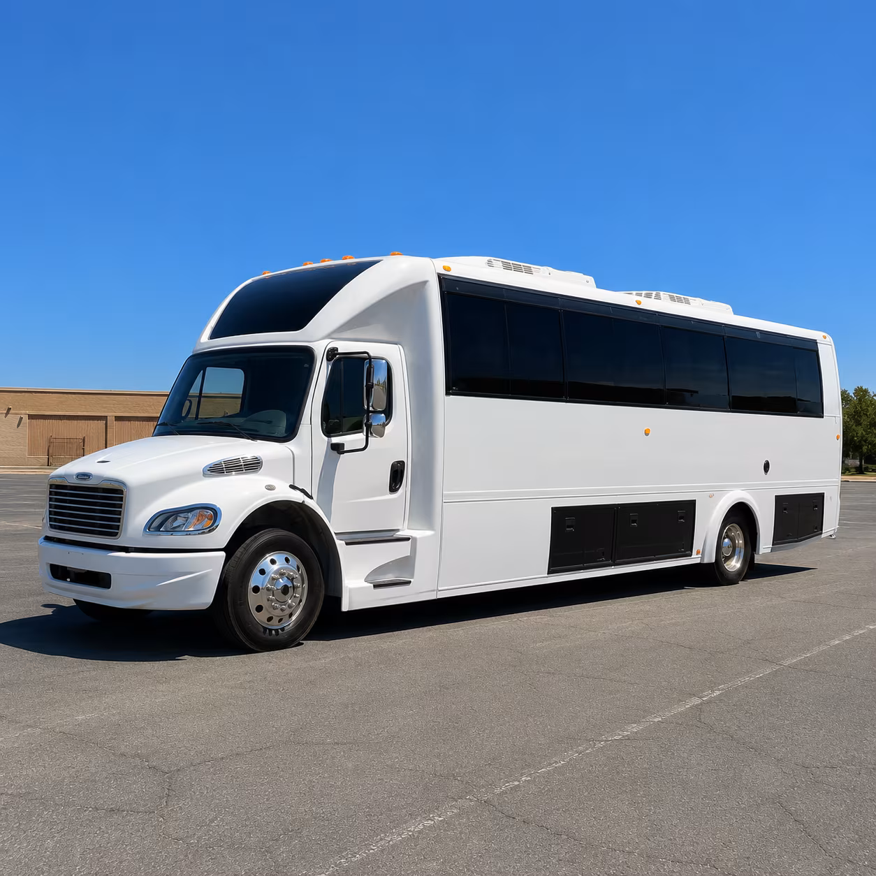 Washington Birthday, Sweet 16, & Quinceañera Transportation party bus exterior