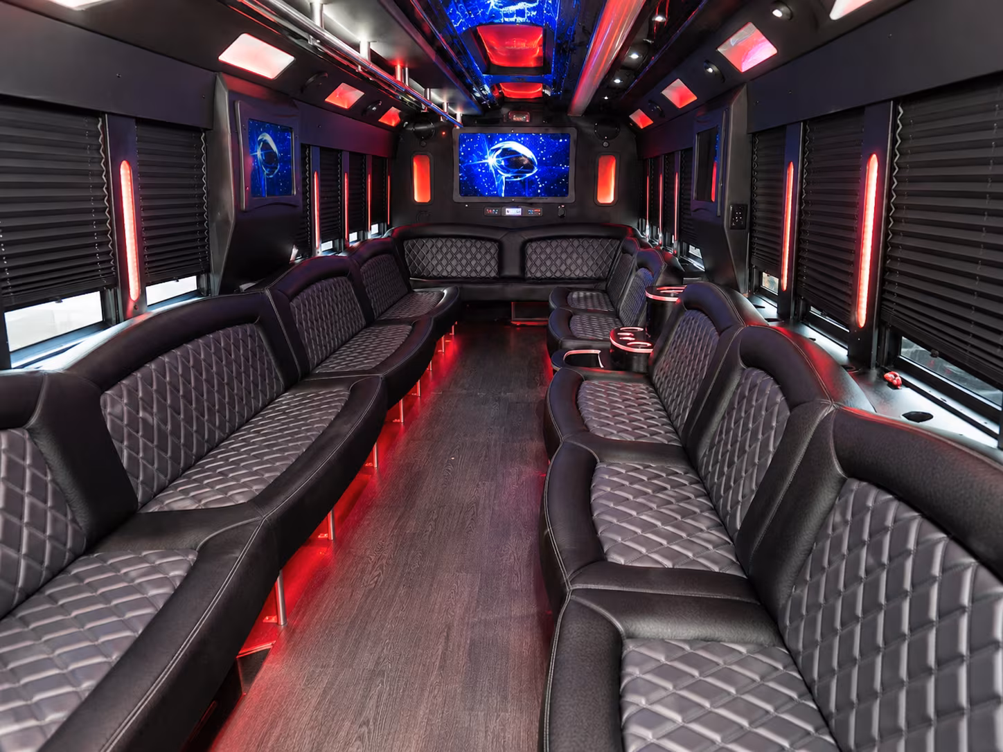 Washington Private Event Transportation party bus exterior