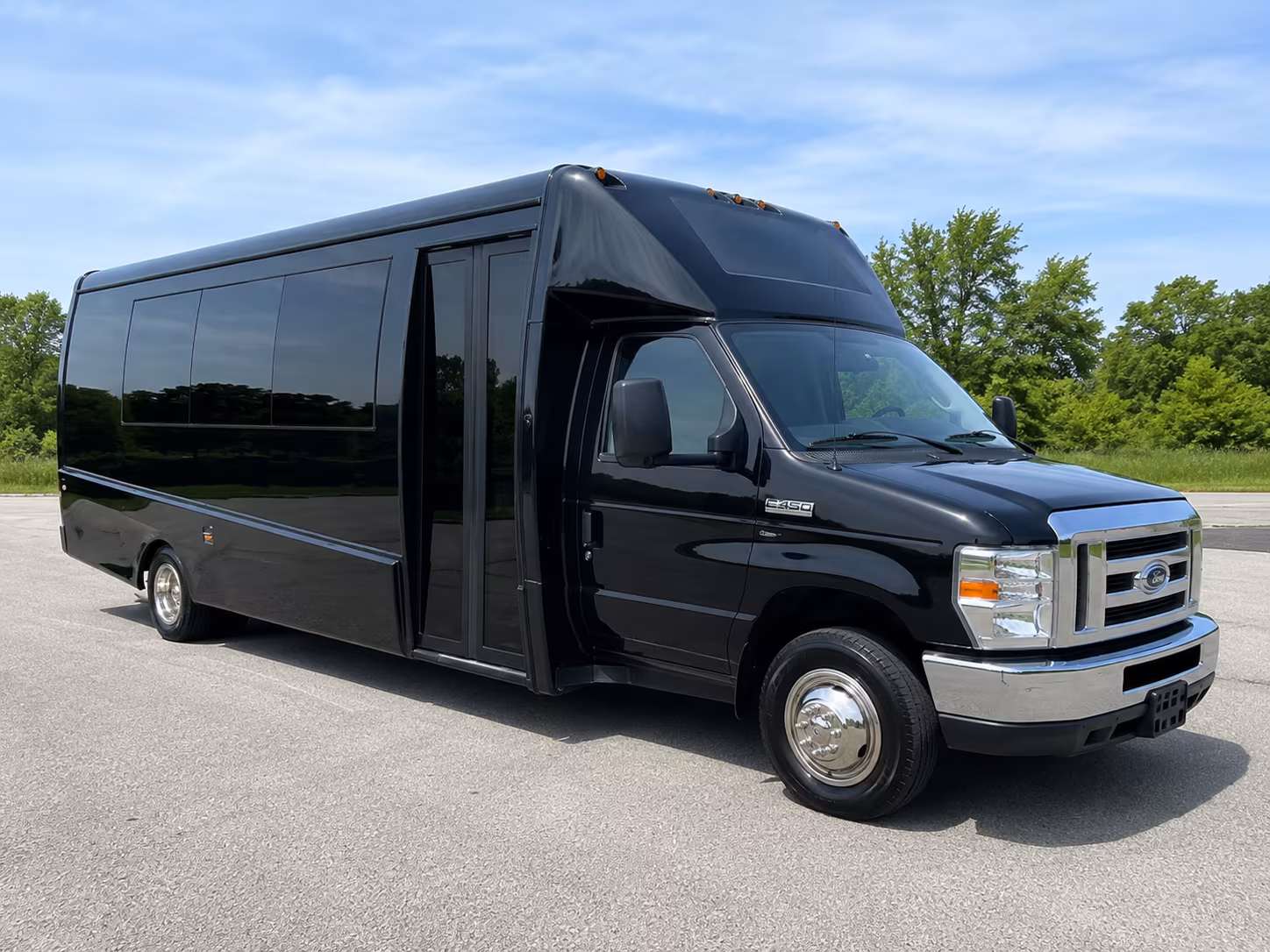 Washington School Event Transportation party bus exterior