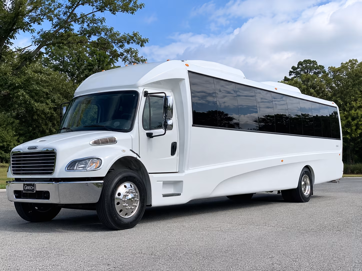 Washington Wedding Transportation party bus exterior